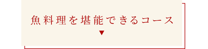 魚料理を堪能できるコース